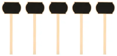 Produktbild von EDUPLAY 210244 Pflanzschild, Holz, 7 x 19 x 0,6 cm, natur/schwarz (5er Pack)