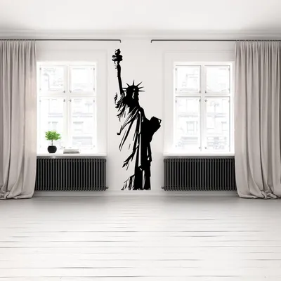 Produktbild von Decords Wandtattoo mit Freiheitsstatue, Modell 034-072 – Größe: 135 × 381 cm