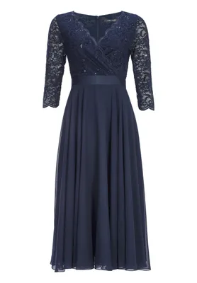 Produktbild von Cocktailkleid aus Material-Mix