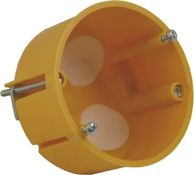 Produktbild von 2x Dose für Hohlwand , luftdicht mit durchstossmembranen Orange Gerätedose Elektro Installation Montage Unterputz