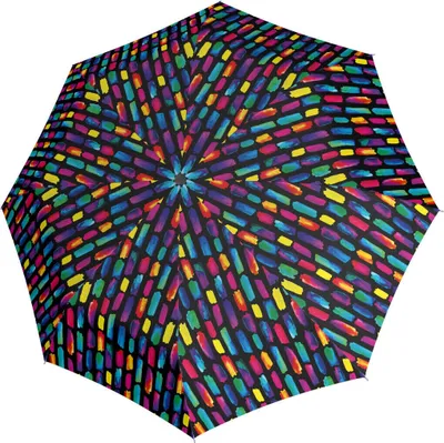 Produktbild von Knirps A.050 medium manual Regenschirm Taschenschirm Schirm create black