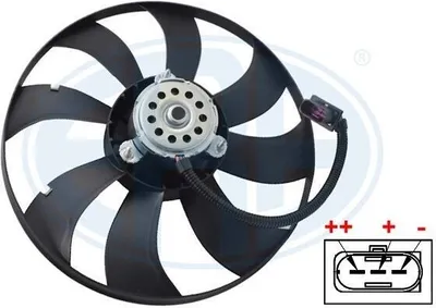 Produktbild von ERA 352038 Lüfter Motorkühlung Kühlerlüfter für VW POLO (9N) Wasserkühler Ø394mm