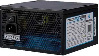 Produktbild von CoolBox BASIC 500GR, 500 W, 220 - 240 V, 50 Hz, 5 A, 80 W, 80 W