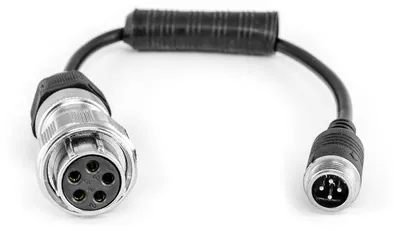 Produktbild von Carmedien Anschlussstecker für cm-Rad Dose Rückfahrkamera Anhänger Anschluss Stecker 4-Pin Anschlußdose PKW Wohnwagen Caravan