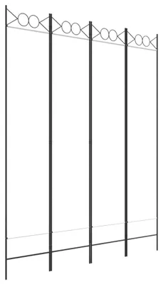 Produktbild von vidaXL 4-tlg. Paravent Weiß 160x200 cm Stoff