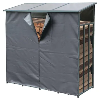 Produktbild von SCHMIDT security tools Schutzhülle 130x70x185cm Brennholzregal Abdeckplane