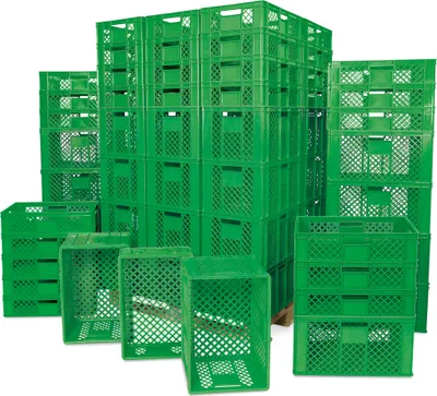 Produktbild von Eurobehälter / Bäckerkiste, 42x 600x400x150mm, 36x 600x400x320mm, grün