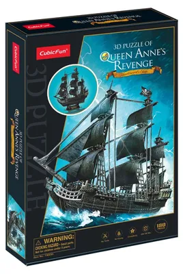 Image de Cubic Fun CUBICFUN 3D puzzle The Queen Anne´s Revenge
