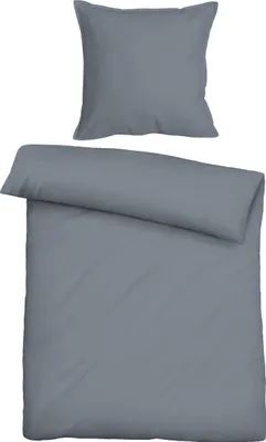 Produktbild von biberna Perkal Bettwäsche 0620500 UNI color: marine, size: 1x 135x200 cm + 1x 80x80 cm