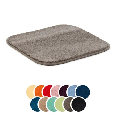 Produktbild von liebling Badteppich, 100% Polyester, mit Anti-Rutsch Beschichtung, saugstark, Serie Santos, 50 x 45 cm, 1500 g/m², bei 30 Grad waschbar, taupe