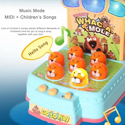 Zdjęcie produktu dla gra "Whack a Mole", zabawka edukacyjna dla dzieci, interaktywna mini zabawka elektroniczna
