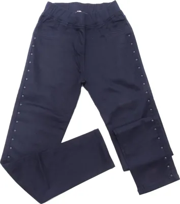 Immagine prodotto di 8249AD pantalone bimba girl MONNALISA blue Cotone jeggings trousers kids