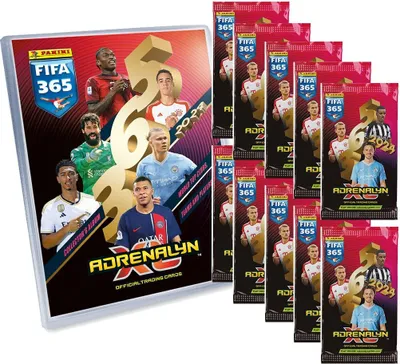 Produktbild von FIFA 365 - 2024 Adrenalyn XL - Trading Cards - 1 Starter + 10 Booster