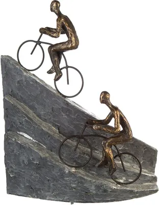 Image de Gilde Skulptur, "Racing", Metall, Poly, grau, bronzefarben, VE 1, L. 13 cm, B. 28 cm, H. 33 cm 89167 4001250891673