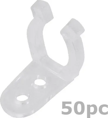 Befestigungsclip für Lichtschläuche (12-13mm) - 50 Stück- transparent