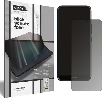 Produktbild von Blickschutzfolie für Nokia C20 matt Schutzfolie Folie Display Schutz dipos