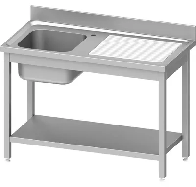 Immagine prodotto di Lavello ECO con base 1000x700x850 mm, con una vasca a sinistra, con alzata, automontante