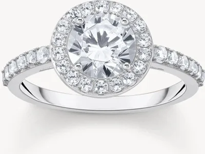 Produktbild von Thomas Sabo Sparkling White TR2475-051-14 Damenring, Ringgröße:56