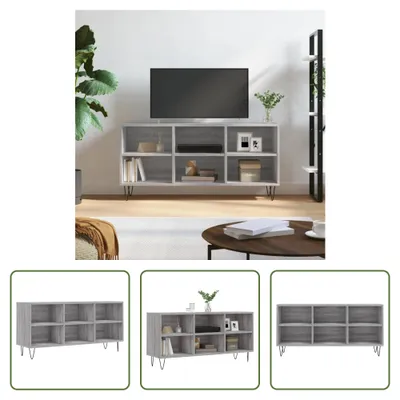 Produktbild von The Living Store TV-Schrank Grau Sonoma 103,5x30x50 cm Holzwerkstoff
