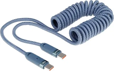 Obrázok produktu pre WAYME USB-C spiralny kábel 50-180 cm, 100W
