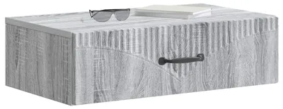 Image de vidaXL Table d'appoint murale Gris Sonoma 59 x 34,5 x 17 cm