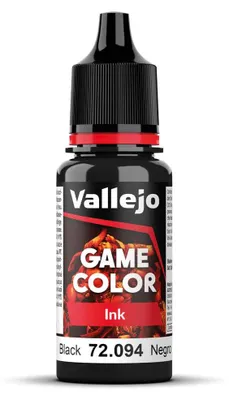 Acrylfarbe Inky Black, 17 ml, matt, wasserbasiert