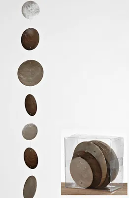 Image de Guirlande Country - 180 cm - Capiz marron