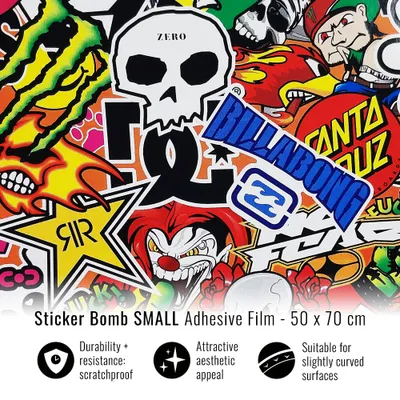Image de Autocollant voiture Bomb Small Picture, 50 x 70 cm