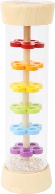 Produktbild von Small Foot Regenmacher Holz Kugeln Glasoptik Rhythmusinstrument Rassel Babys Kleinkinder 11567 Spielzeug natürlichen Soundspl