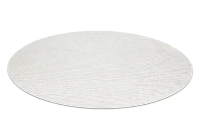 Obrázok produktu pre Okrúhly koberec CASABLANCA PLUS krémový Jednofarebný, slučkový béžový kruh PRŮMĚR 133 cm