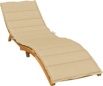 Obrázok produktu pre Vankúš na lehátko béžová melanž 200x60x4 cm látkový