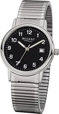 Produktbild von Regent Herren Armbanduhr F-704 Edelstahl Zugband