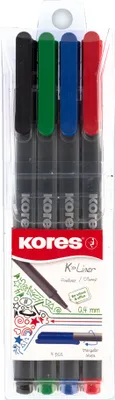Produktbild von Kores K- Fineliner farbsortiert 4 St.
