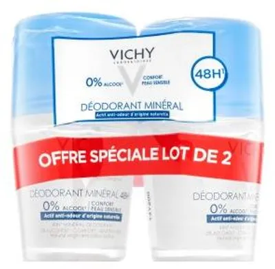 Image de Vichy Déodorant 48H Déodorant minéral 2 x 50 ml