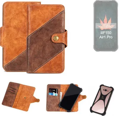 Produktbild von K-S-Trade Handyhülle Schutzhülle Bookstyle Case Wallet-Case kompatibel mit iiiF150 Air 1 Pro Plus Cover Klapphülle Kantenschutz Smartphone