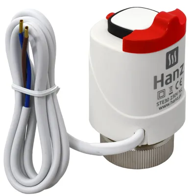 Immagine prodotto di Servomotore per riscaldamento a pavimento 230 V, normalmente chiuso, M30x1,5 NC, servomotore HANZ STE-30