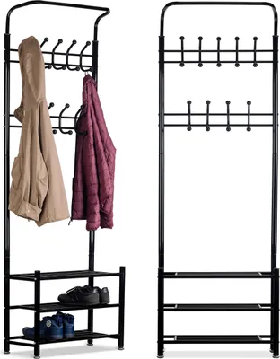 Zdjęcie produktu dla Wieszak na ubrania + szafka, półka, półka na buty ModernHome