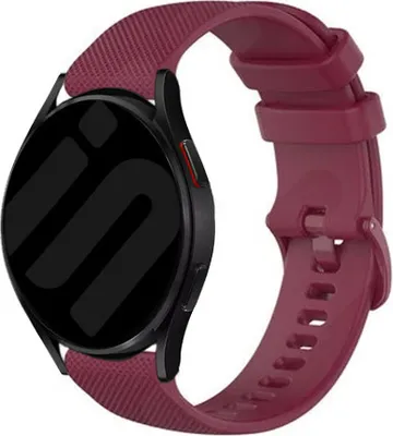 Produktbild von Strap-it Samsung Galaxy Watch 6 - 40mm Premium Silikon Armband (Dunkelrot)