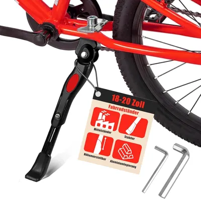 Imagen del producto de Soporte para bicicletas ajustable en altura, para ruedas de 18 a 20 pulgadas, fabricado en aleación de aluminio, antideslizante, ideal para bicicletas infantiles