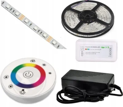 Produktbild von Omako LED-Streifen RGB 5050 8m Touch-Fernbedienung UFO