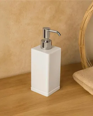 Immagine prodotto di Dispenser portasapone liquido in Vetroceramica bianco Opaco