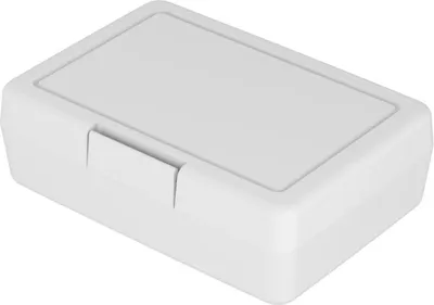 Zdjęcie produktu dla Puszka do przechowywania "Lunch box" - pojemnik na lunch dla dzieci wykonany z tworzywa sztucznego wolnego od BPA, idealny do szkoły i pracy, trwały pojemnik na lunch wyprodukowany w Niemczech - biały