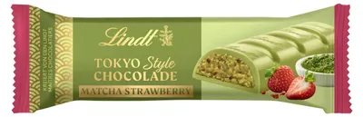 Lindt Tokyo Style Chocolade Riegel Matcha Strawberry Packung 40g