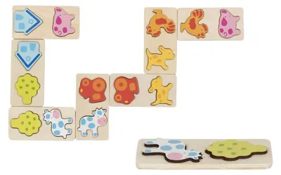 Zdjęcie produktu dla GOKI Gollnest & Kiesel 3D gra domino farma