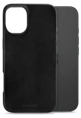 Produktbild von Mobilize Premium iPhone 16 MagSafe Hülle Echtes Leder Backcover - Schwarz
