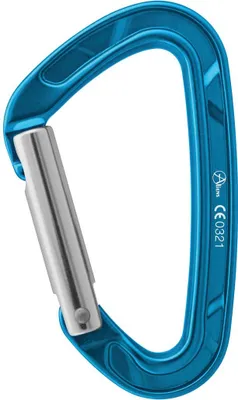 D Straight Classic Schnappkarabiner von Aliens in Blau; geeignet für Klettern.