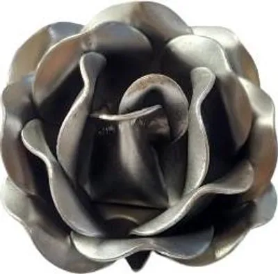 Immagine prodotto di LogistSystem Rosa in ferro battuto fiore ornamentale in acciaio, decorazione giardino, rosa in metallo decorazione giardino decorazione casa decorazione natalizia decorazione esterna in metallo acciaio resistente alle intemperie decorazione tomba giardino K4D