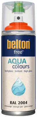 Produktbild von belton free Lackspray AQUAcolours 400 ml reinorange hochglanz