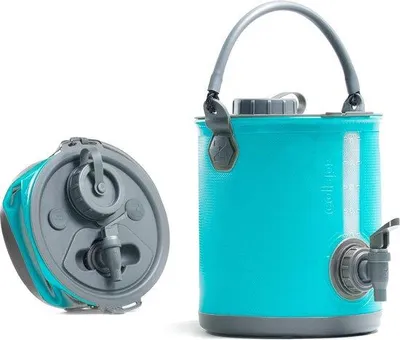 Image de Bidon d'eau 2 en 1, pliable, sans BPA, pour le camping