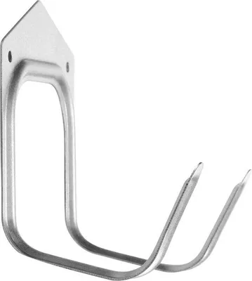 Produktbild von Werkzeugwandschrank aus Edelstahl, Gartenwerkzeugaufbewahrung für Werkzeuge, vielseitiger doppelter Wandhalter mit Verschlussbügeln (6 Teile)